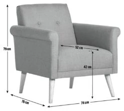 Habitat Evie Fabric Armchair In A Box - Navy 9 Habitat Evie Fabric Armchair In A Box - Navy -Habitat Store 9551691 R Z020A