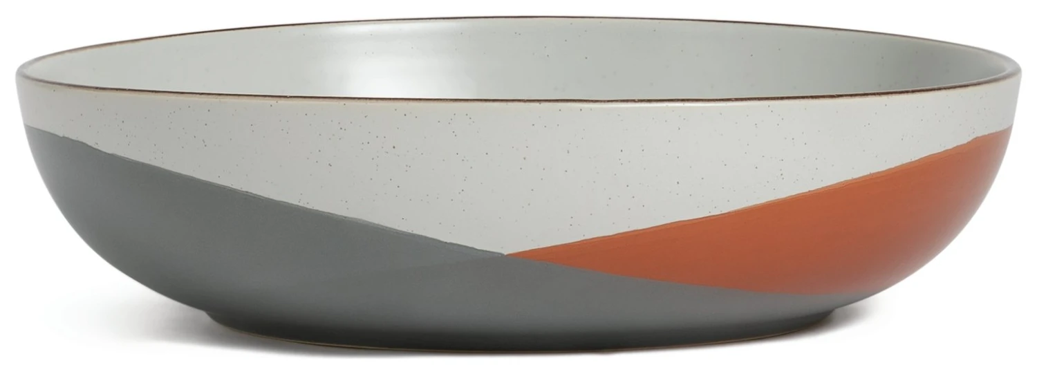 Habitat Dipped Speckle Stoneware Serve Bowl 7 Habitat Dipped Speckle Stoneware Serve Bowl - Image 7