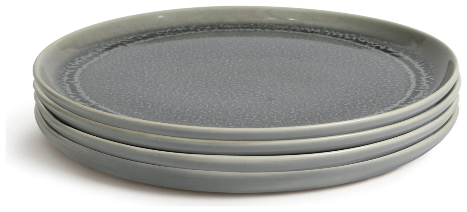 Habitat Evora 4 Piece Stoneware Side Plates - Green 1 Habitat Evora 4 Piece Stoneware Side Plates - Green
