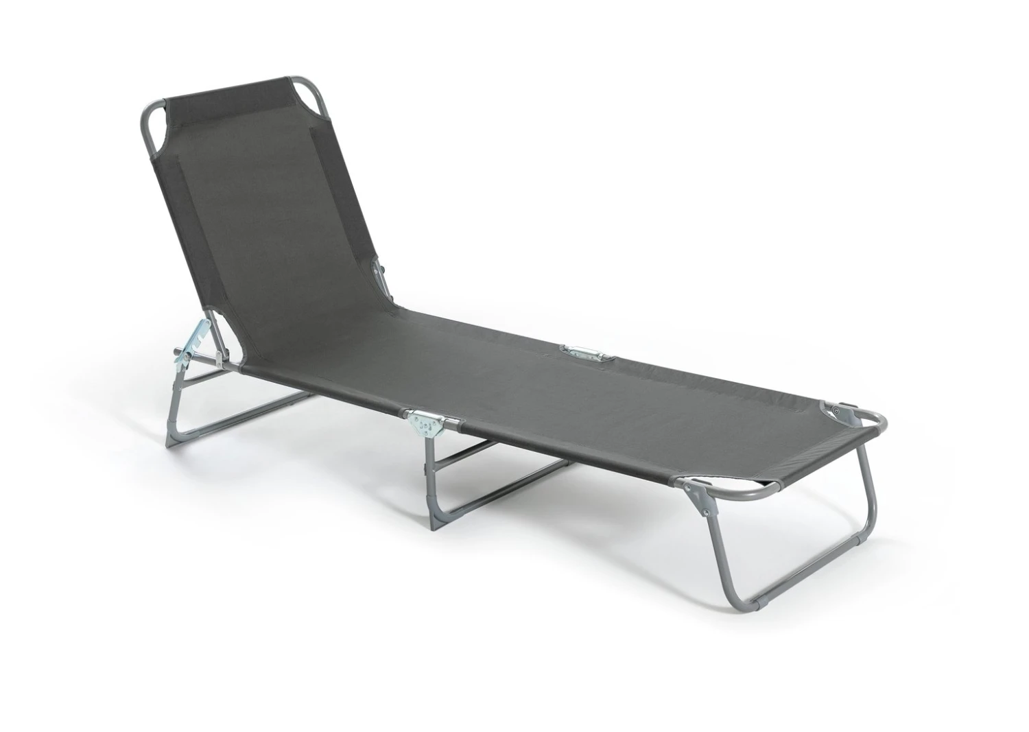 Habitat Folding Metal Sun Lounger - Charcoal 4 Habitat Folding Metal Sun Lounger - Charcoal - Image 4
