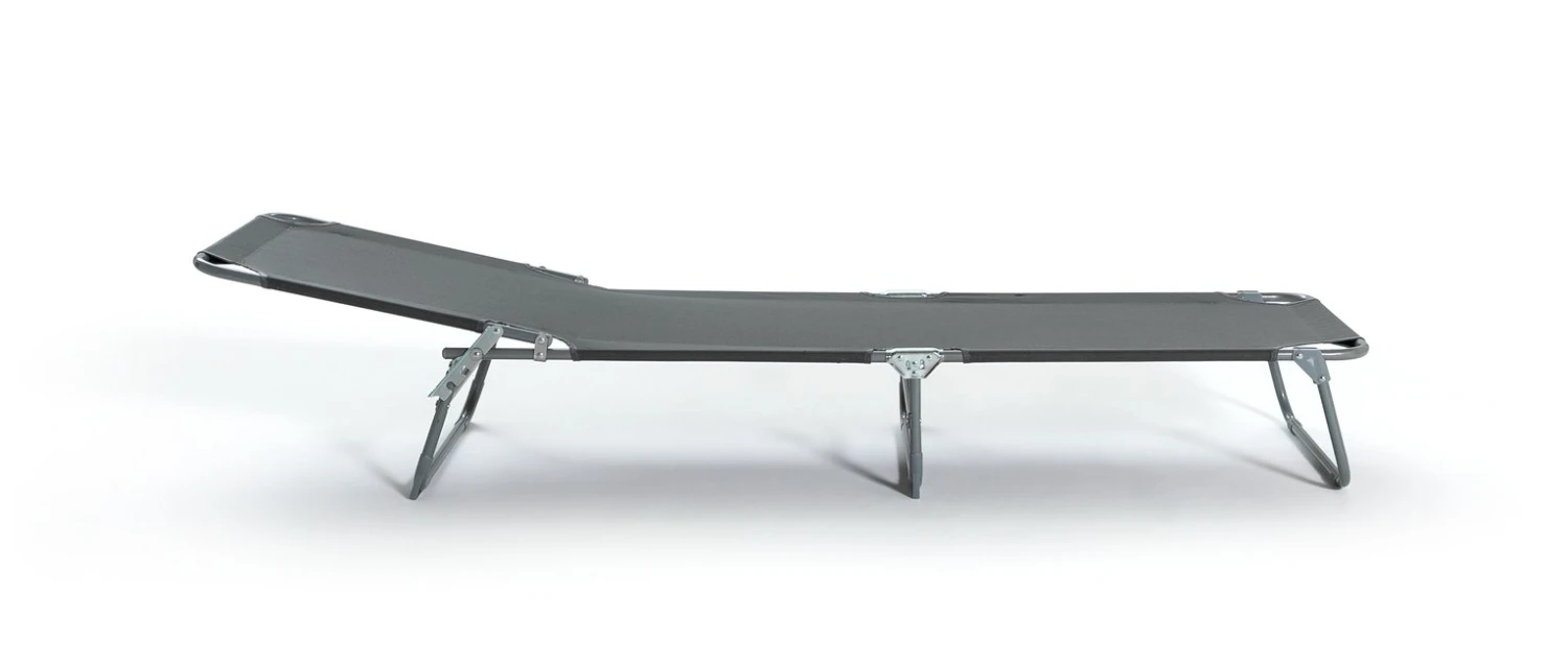 Habitat Folding Metal Sun Lounger - Charcoal 7 Habitat Folding Metal Sun Lounger - Charcoal - Image 7