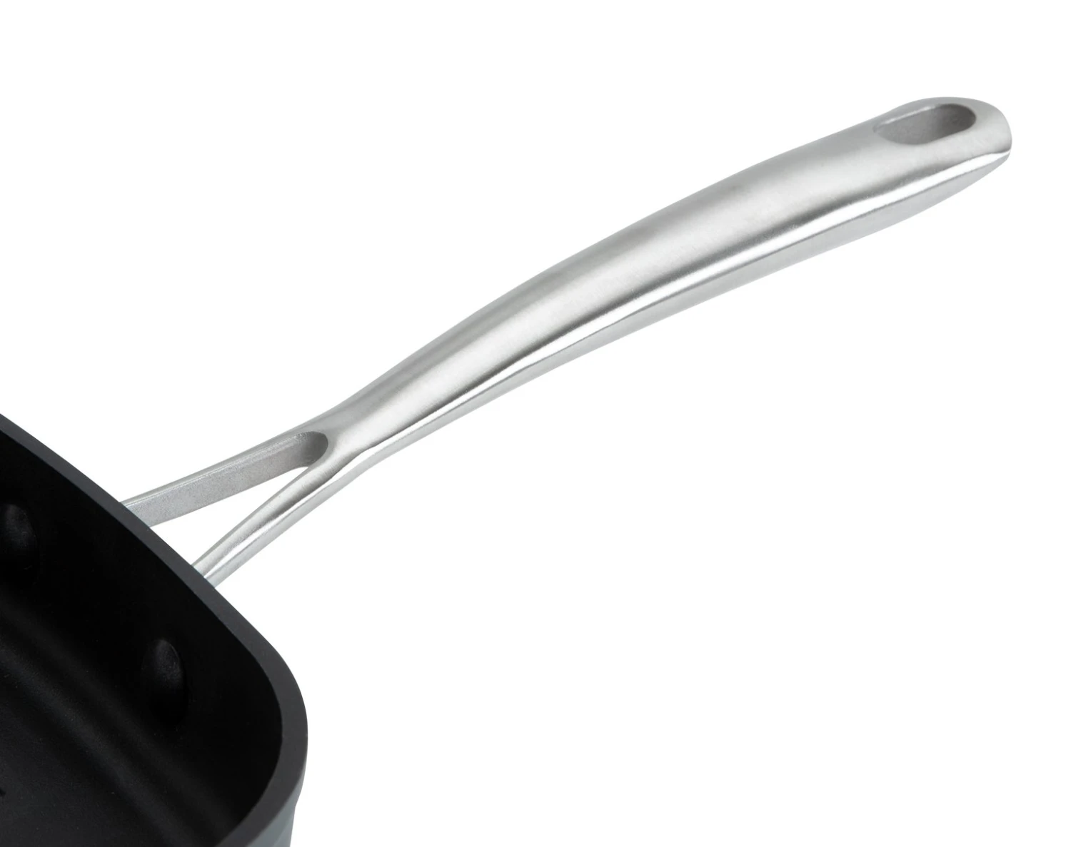 Habitat 24cm Anodised Aluminium Grill Pan - Black 3 Habitat 24cm Anodised Aluminium Grill Pan - Black - Image 3