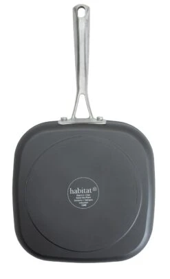Habitat 24cm Anodised Aluminium Grill Pan - Black 8 Habitat 24cm Anodised Aluminium Grill Pan - Black -Habitat Store 9556380 R Z004A