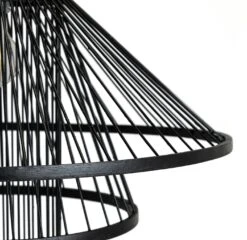 Habitat Wood 3 Tier Pendant Shade - Black 9 Habitat Wood 3 Tier Pendant Shade - Black -Habitat Store 9561007 R Z002A