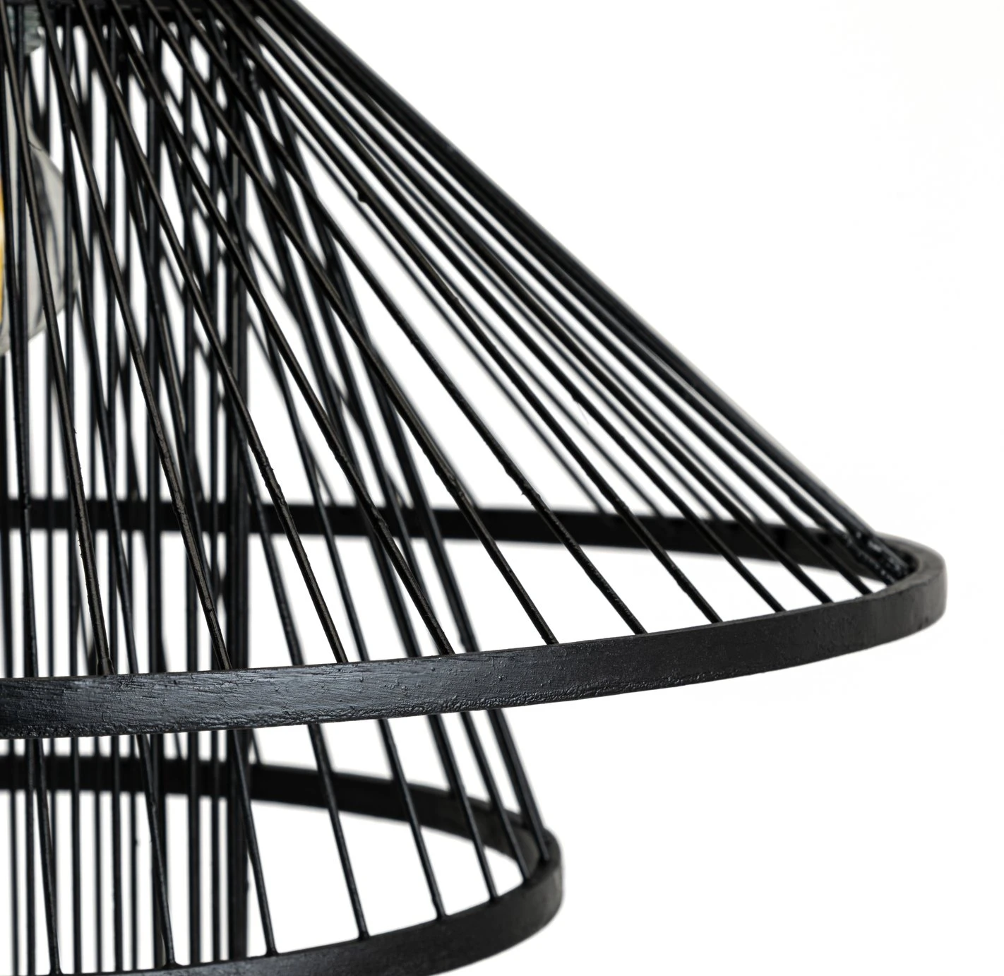 Habitat Wood 3 Tier Pendant Shade - Black 4 Habitat Wood 3 Tier Pendant Shade - Black - Image 4