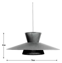 Habitat Linen Otton 2 Tier Easy Fit Shade - Black -Habitat Store 9561478 R E001