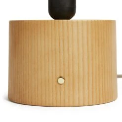 Habitat Modern Scandi Touch Table Lamp - Ash Grey & Oak -Habitat Store 9561887 R Z003A