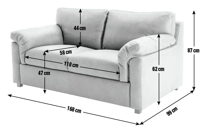 Habitat Florence Leather 2 Seater Sofa - Tan 4 Habitat Florence Leather 2 Seater Sofa - Tan - Image 4