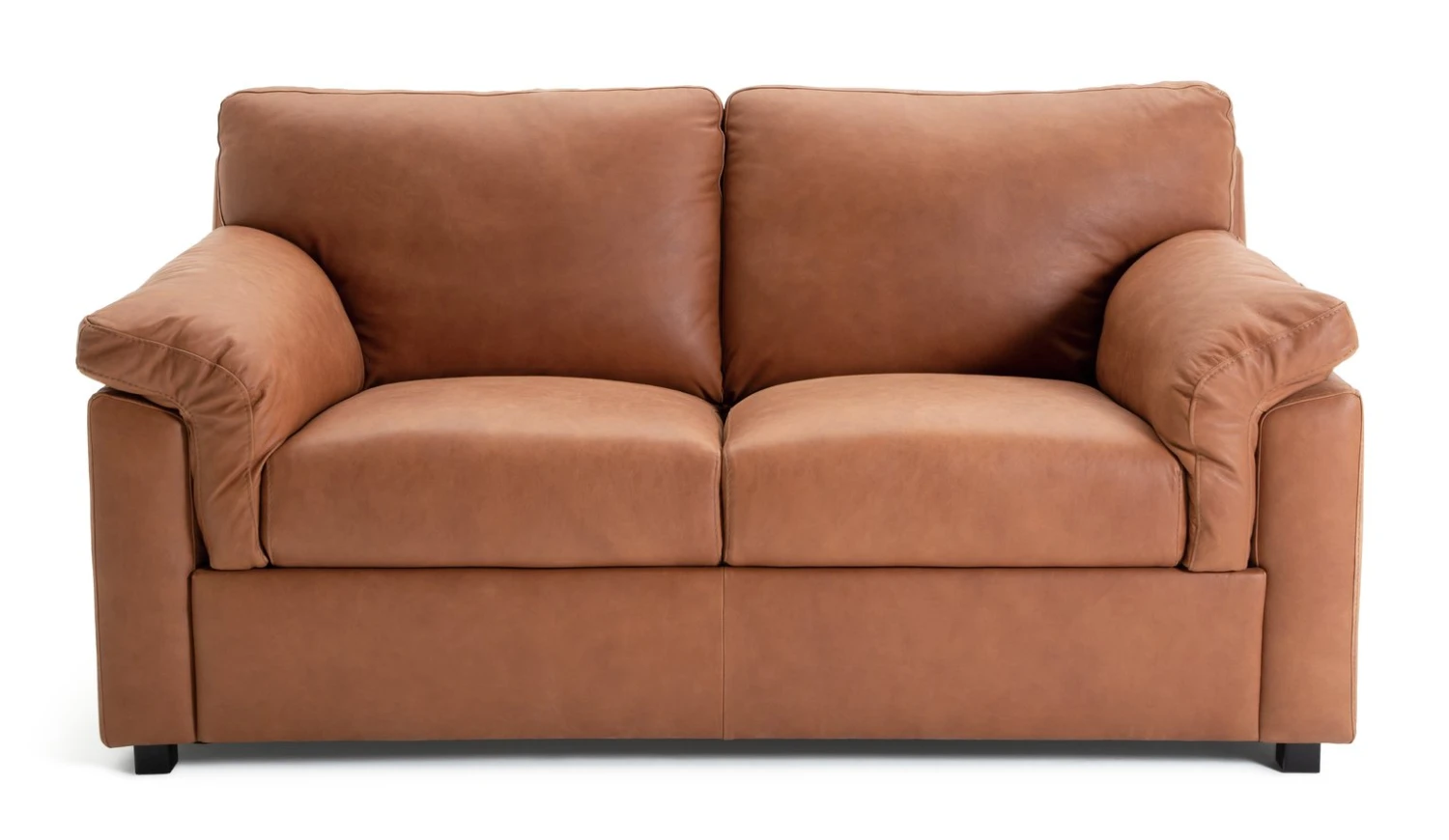 Habitat Florence Leather 2 Seater Sofa - Tan 1 Habitat Florence Leather 2 Seater Sofa - Tan
