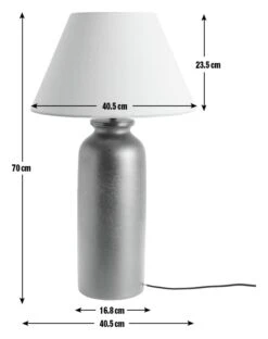 Habitat Hashi Ceramic Table Lamp - Black & Beige -Habitat Store 9563603 R E001