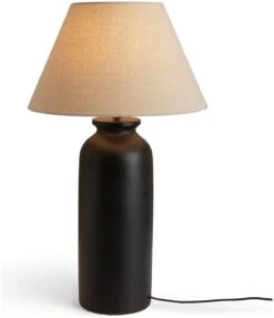 Habitat Hashi Ceramic Table Lamp - Black & Beige -Habitat Store 9563603 R Z007A