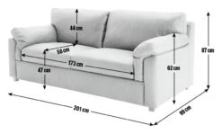 Habitat Florence Leather 3 Seater Sofa - Tan -Habitat Store 9563988 R E001