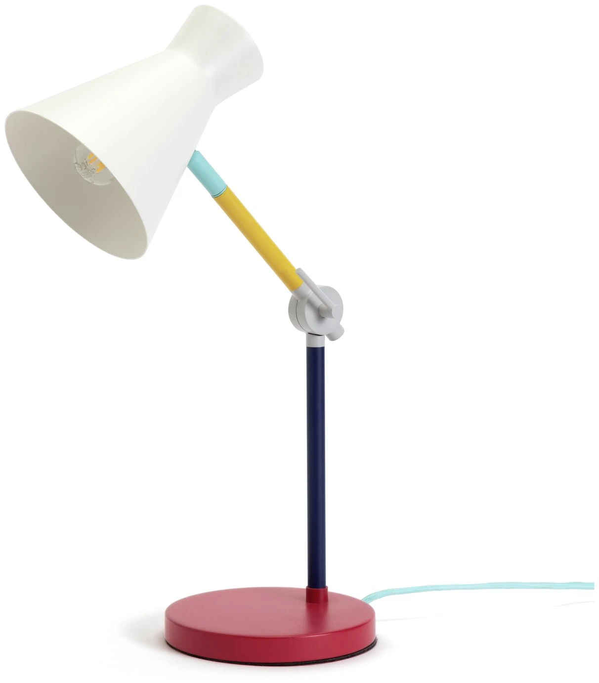 Habitat Jean Colour Block Desk Lamp – Multicoloured 3 Habitat Jean Colour Block Desk Lamp – Multicoloured - Image 3