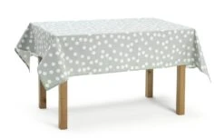 Habitat Spot Wipe Clean Tablecloth - Grey And White -Habitat Store 9566710 R Z002A