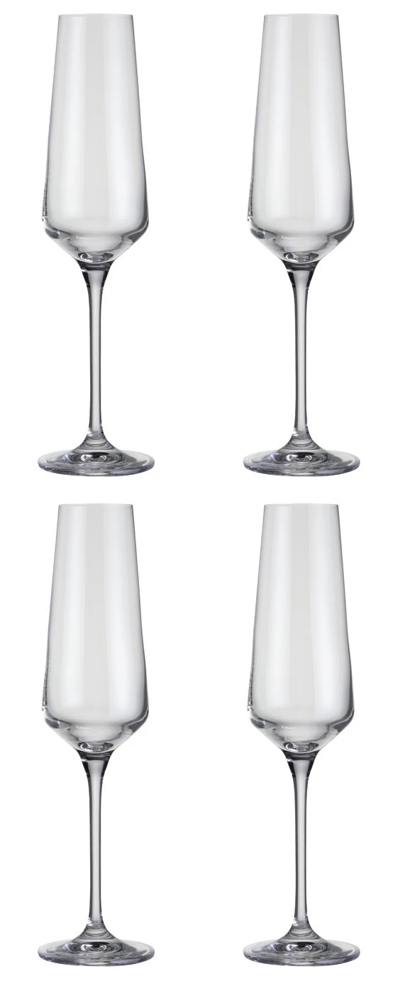 Habitat Dalston Set Of 4 Champagne Flutes 1 Habitat Dalston Set Of 4 Champagne Flutes