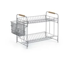 Habitat Industrial Wire Dish Drainer - Grey 6 Habitat Industrial Wire Dish Drainer - Grey -Habitat Store 9571712 R Z003A