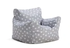 Habitat Kids Funzee Grey Stars Bean Bag -Habitat Store 9571815 R Z003A