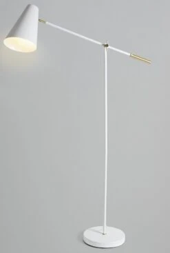 Habitat Vesper Cone Task Floor Lamp - White -Habitat Store 9572632 R Z003C