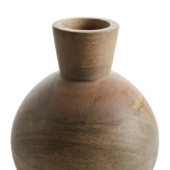 Habitat Mango Wood Vase - Natural 8 Habitat Mango Wood Vase - Natural -Habitat Store 9573662 R Z003A