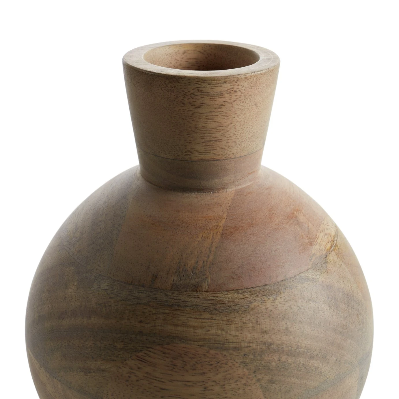 Habitat Mango Wood Vase - Natural 4 Habitat Mango Wood Vase - Natural - Image 4