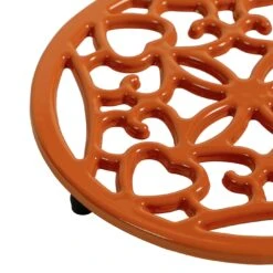 Habitat Cast Iron Trivet - Orange 8 Habitat Cast Iron Trivet - Orange -Habitat Store 9574142 R Z006A