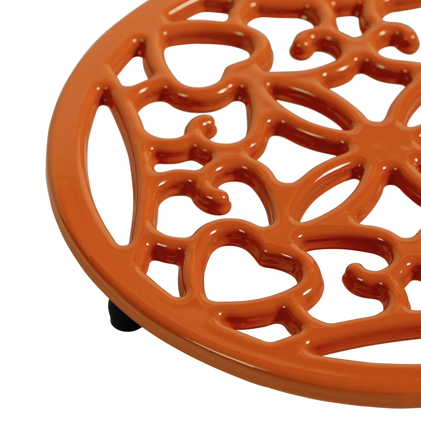 Habitat Cast Iron Trivet - Orange 4 Habitat Cast Iron Trivet - Orange - Image 4