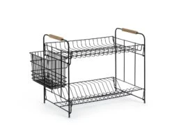 Habitat Industrial Wire Dish Drainer - Black 6 Habitat Industrial Wire Dish Drainer - Black -Habitat Store 9575309 R Z003A