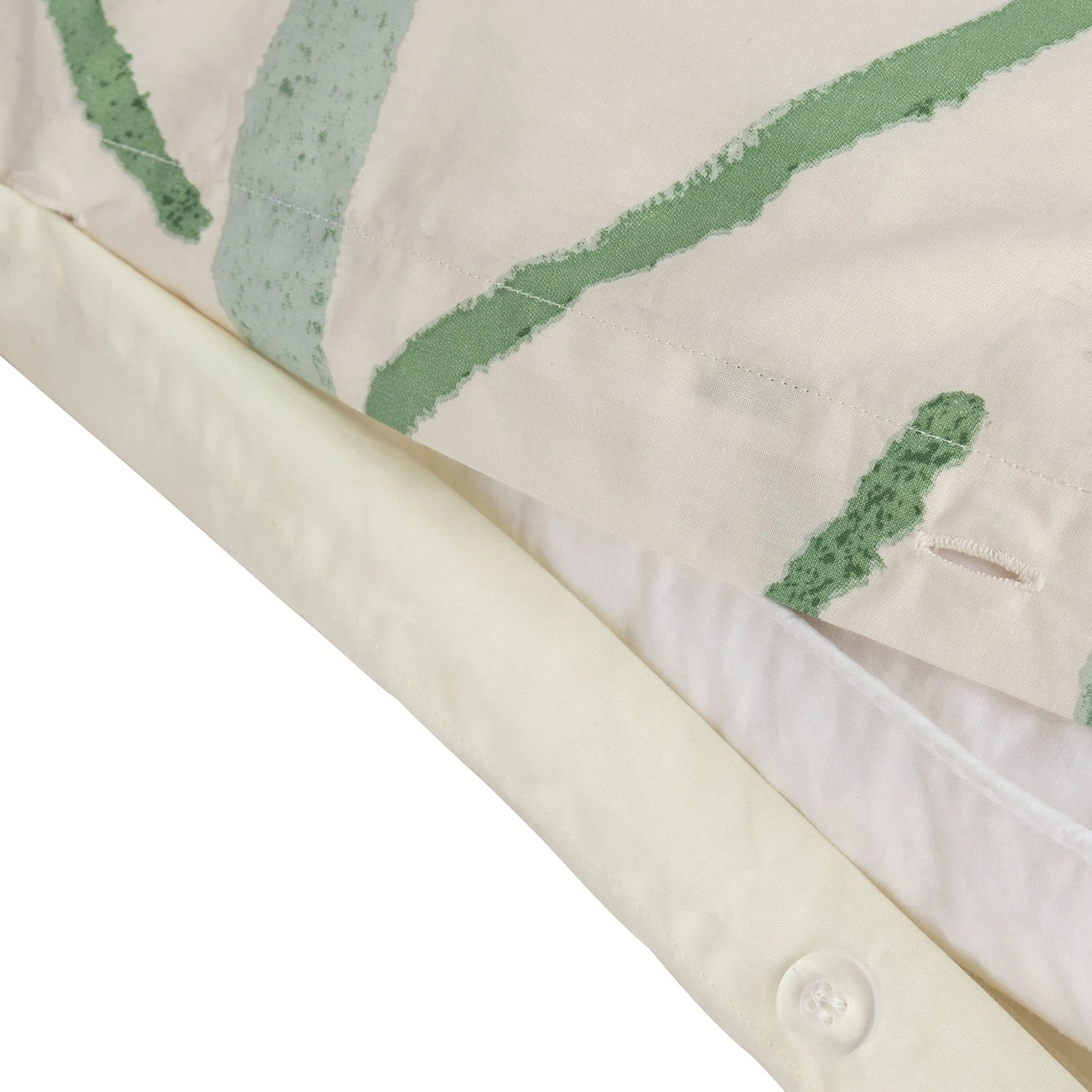 Habitat Cotton 180TC Maxi Leaf Green Bedding Set - Double 5 Habitat Cotton 180TC Maxi Leaf Green Bedding Set - Double - Image 5