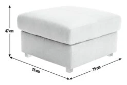 Habitat Florence Leather Ottoman Footstool - Tan 9 Habitat Florence Leather Ottoman Footstool - Tan -Habitat Store 9576267 R E001