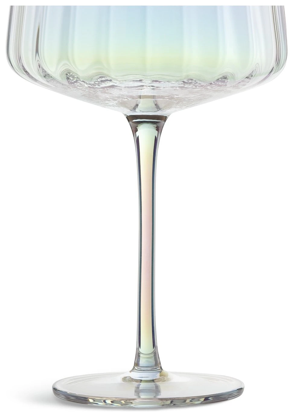 Habitat Iridescent Lustre Fluted Set Of 4 Gin Glass 5 Habitat Iridescent Lustre Fluted Set Of 4 Gin Glass - Image 5