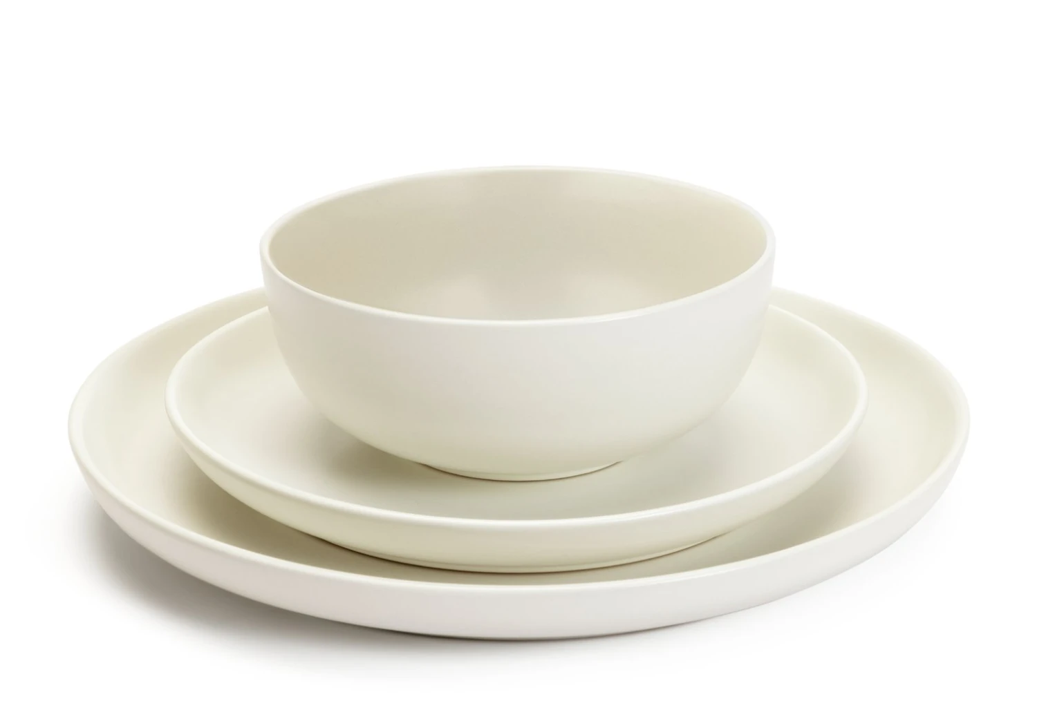 Habitat 12 Piece Stoneware Dinner Set - White 4 Habitat 12 Piece Stoneware Dinner Set - White - Image 4