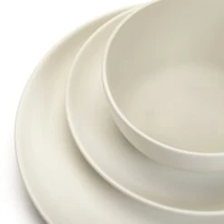 Habitat 12 Piece Stoneware Dinner Set - White 9 Habitat 12 Piece Stoneware Dinner Set - White -Habitat Store 9577833 R Z005A