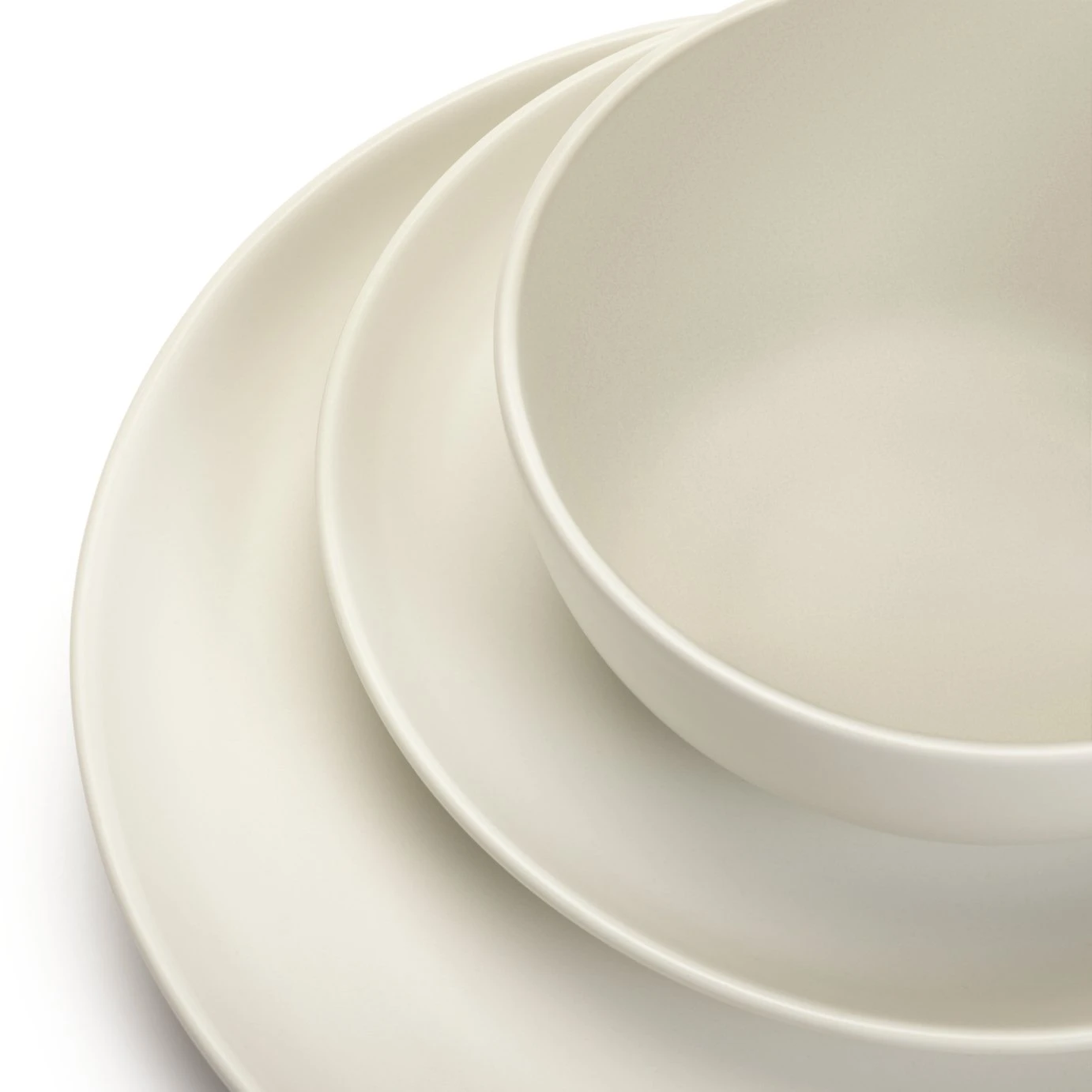 Habitat 12 Piece Stoneware Dinner Set - White 5 Habitat 12 Piece Stoneware Dinner Set - White - Image 5