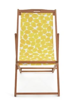 Habitat Folding Wooden Garden Deck Chair - Yellow -Habitat Store 9578227 R Z002A