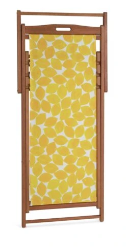 Habitat Folding Wooden Garden Deck Chair - Yellow -Habitat Store 9578227 R Z006A