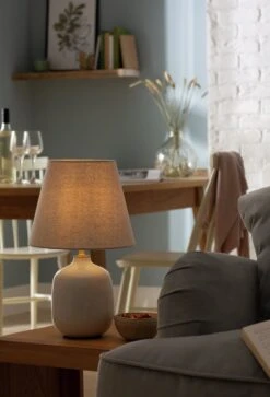 Habitat Aquilla Ceramic Table Lamp - Cream & Beige 10 Habitat Aquilla Ceramic Table Lamp - Cream & Beige -Habitat Store 9578636 R Z002C