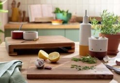 Habitat Global Sliding Wooden Chopping Board 7 Habitat Global Sliding Wooden Chopping Board -Habitat Store 9579628 R Z001C