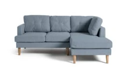 Habitat Joshua Fabric Right Hand Corner Chaise Sofa - Blue -Habitat Store 9581812 R Z002A
