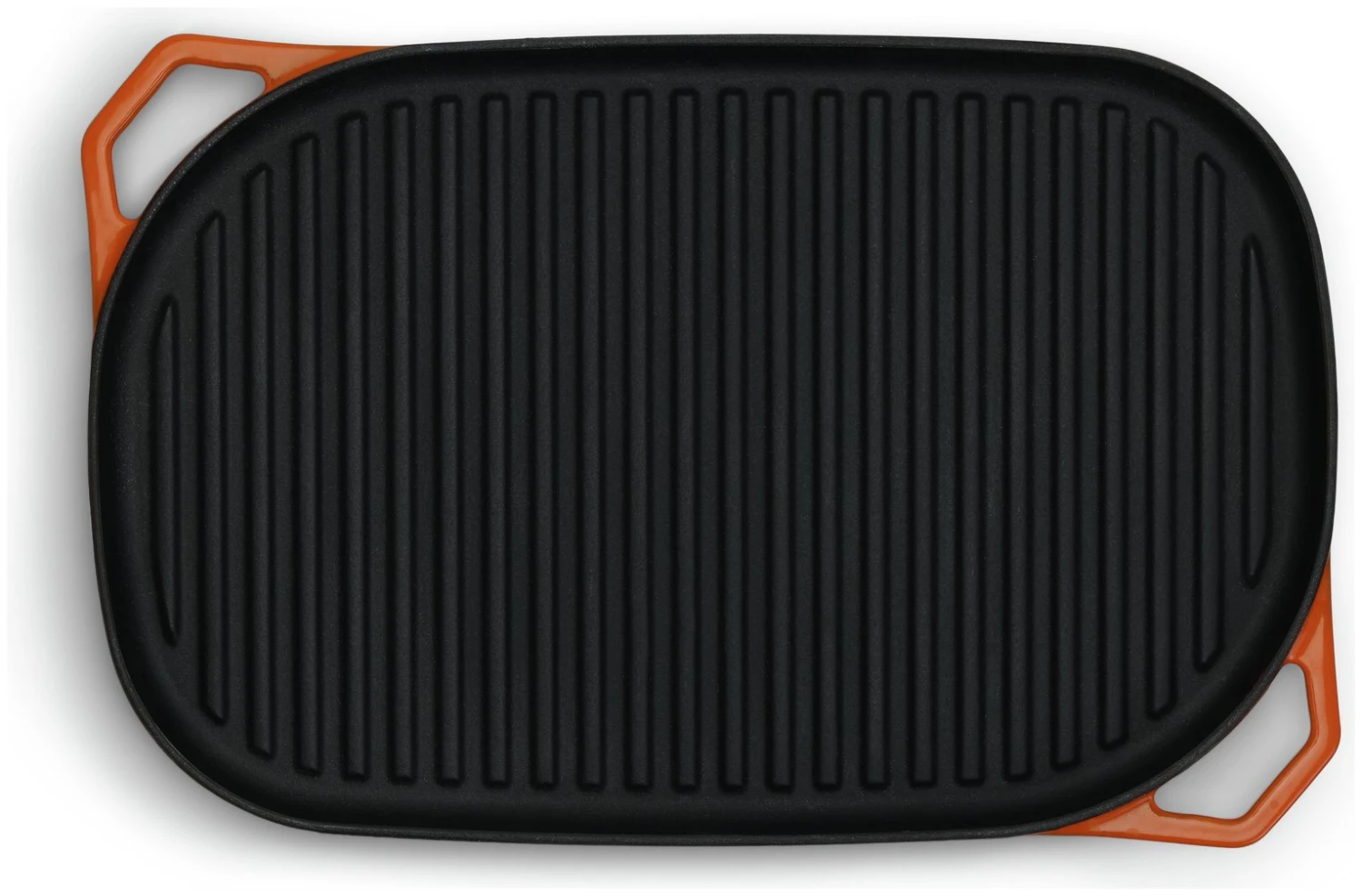 Habitat Large Cast Iron Grill Pan - Orange 4 Habitat Large Cast Iron Grill Pan - Orange - Image 4
