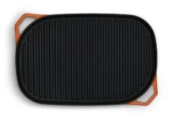 Habitat Large Cast Iron Grill Pan - Orange 10 Habitat Large Cast Iron Grill Pan - Orange -Habitat Store 9582158 R Z006A