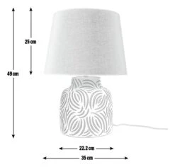 Habitat Lynx Brush Stroke Ceramic Table Lamp - Black & White 9 Habitat Lynx Brush Stroke Ceramic Table Lamp - Black & White -Habitat Store 9585289 R E001