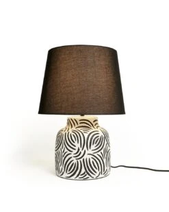 Habitat Lynx Brush Stroke Ceramic Table Lamp - Black & White 13 Habitat Lynx Brush Stroke Ceramic Table Lamp - Black & White -Habitat Store 9585289 R Z002C