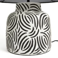 Habitat Lynx Brush Stroke Ceramic Table Lamp - Black & White 11 Habitat Lynx Brush Stroke Ceramic Table Lamp - Black & White -Habitat Store 9585289 R Z003A