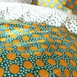Habitat Sunburst Geo Green & Mustard Bedding Set - Single -Habitat Store 9588042 R Z005A