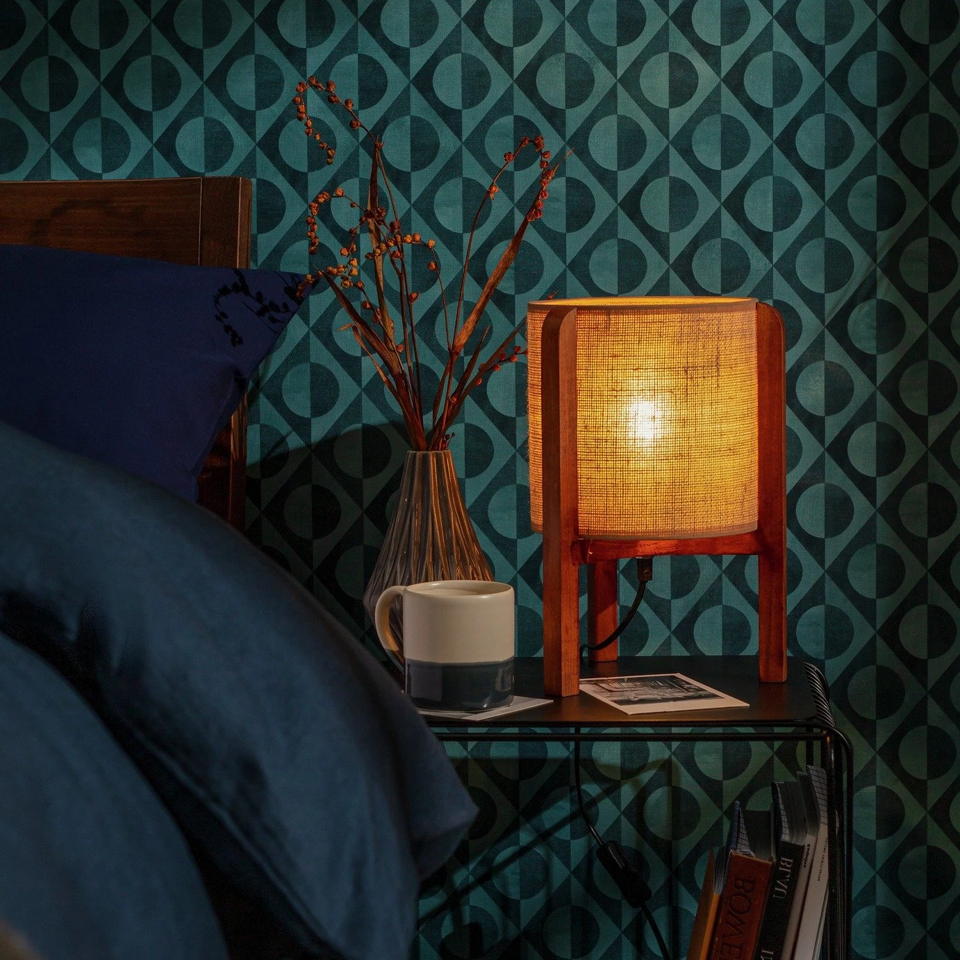 Habitat Arbaa Woven Column Table Lamp - Natural 1 Habitat Arbaa Woven Column Table Lamp - Natural