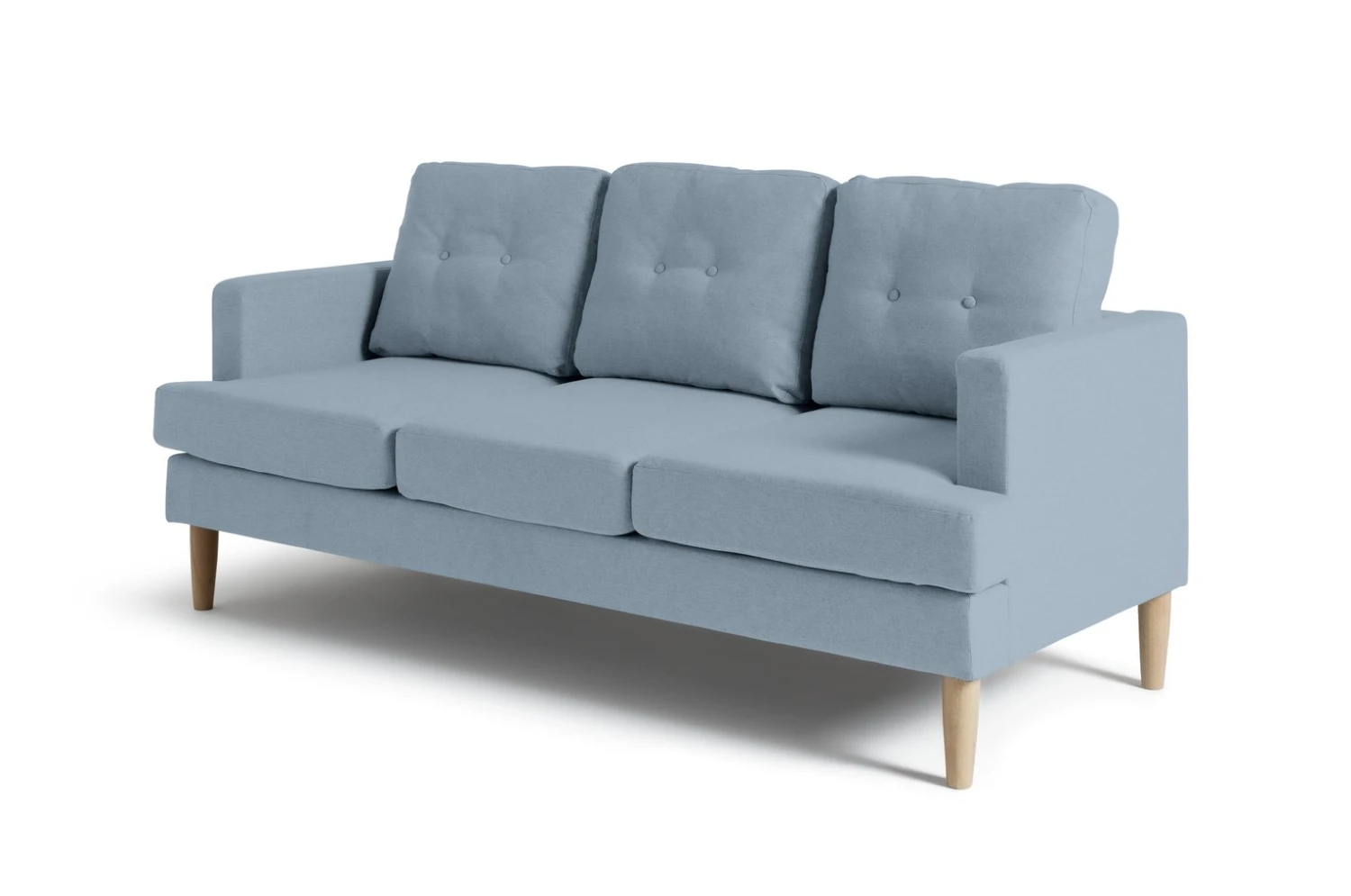 Habitat Joshua Fabric 3 Seater Sofa - Blue 1 Habitat Joshua Fabric 3 Seater Sofa - Blue