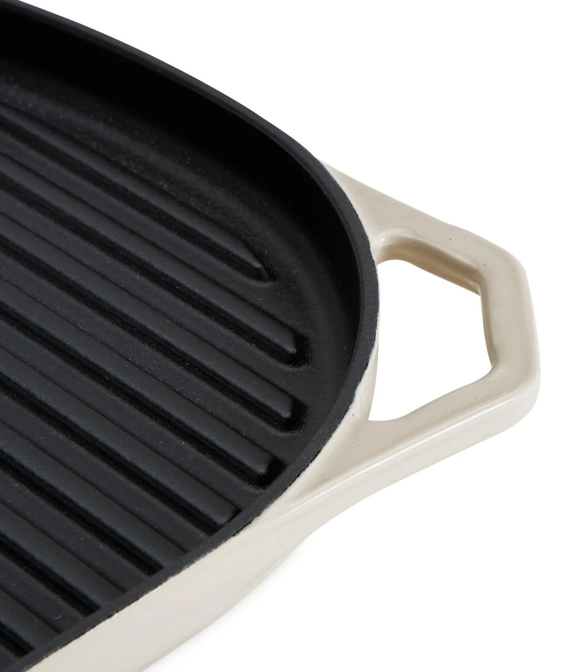 Habitat Large Cast Iron Grill Pan - Cream 3 Habitat Large Cast Iron Grill Pan - Cream - Image 3