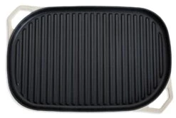 Habitat Large Cast Iron Grill Pan - Cream 9 Habitat Large Cast Iron Grill Pan - Cream -Habitat Store 9596120 R Z005A