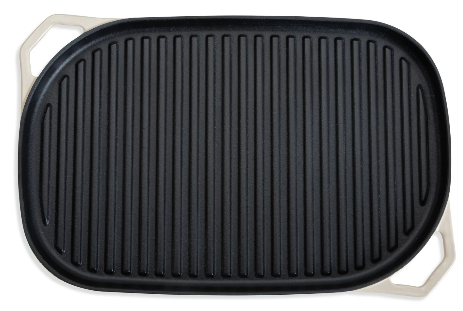 Habitat Large Cast Iron Grill Pan - Cream 5 Habitat Large Cast Iron Grill Pan - Cream - Image 5
