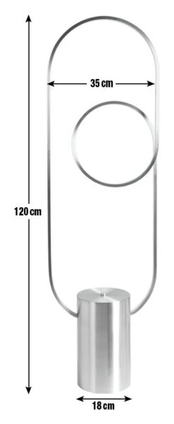 Habitat Pill LED Floor Lamp - Brushed Chrome 12 Habitat Pill LED Floor Lamp - Brushed Chrome -Habitat Store 9597806 R E001